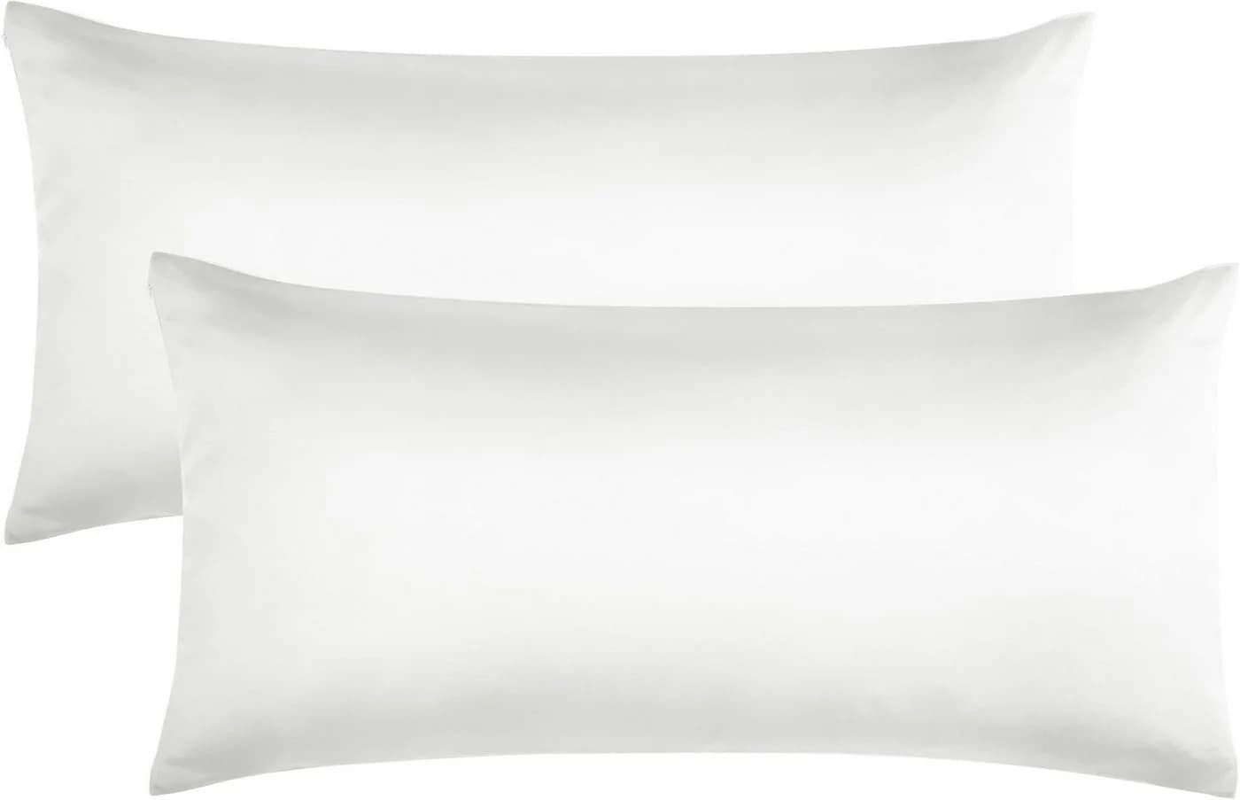 Aspero 2x Satin Kissenbezüge 40x80 cm Weiß Haut- und Haarpflege - Bild 2