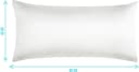 Aspero 2x Satin Kissenbezüge 40x80 cm Weiß Haut- und Haarpflege Bild 3