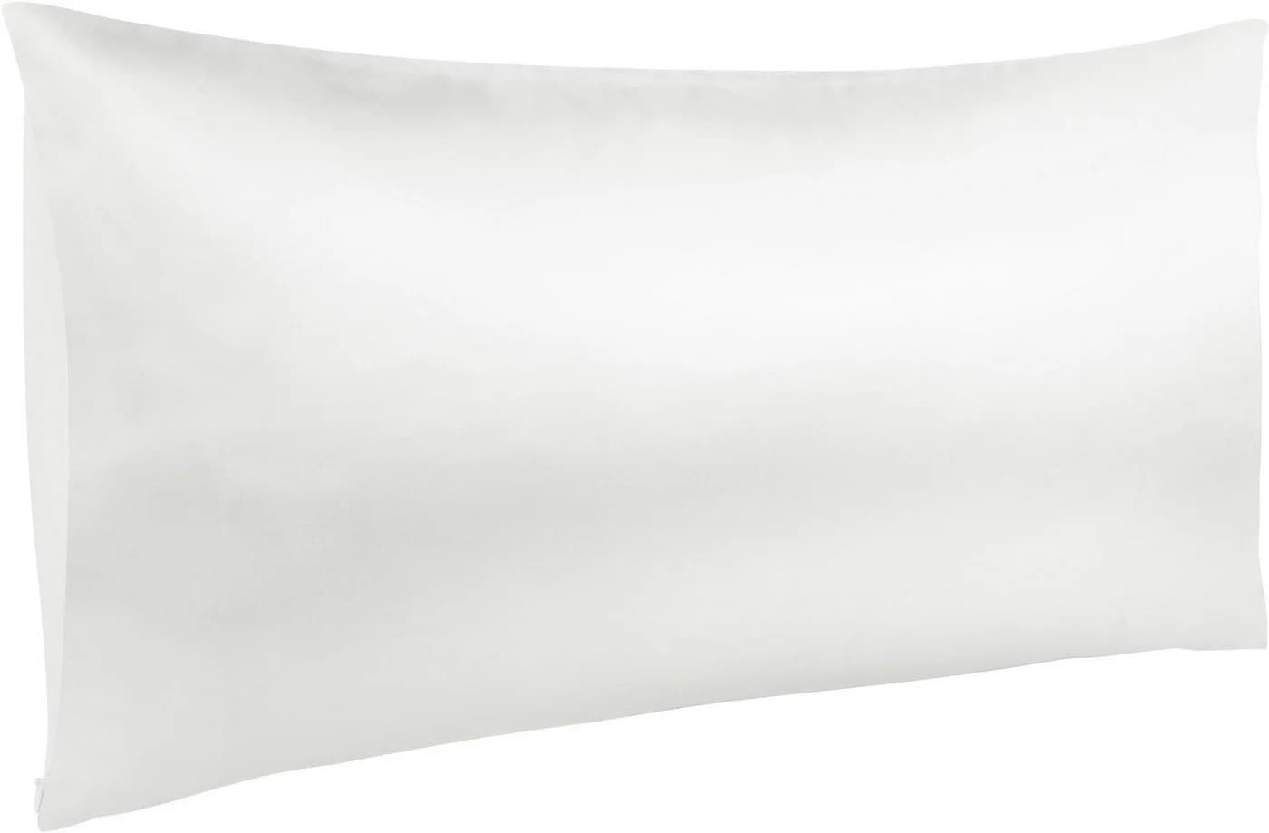 Aspero 2x Satin Kissenbezüge 40x80 cm Weiß Haut- und Haarpflege - Bild 4