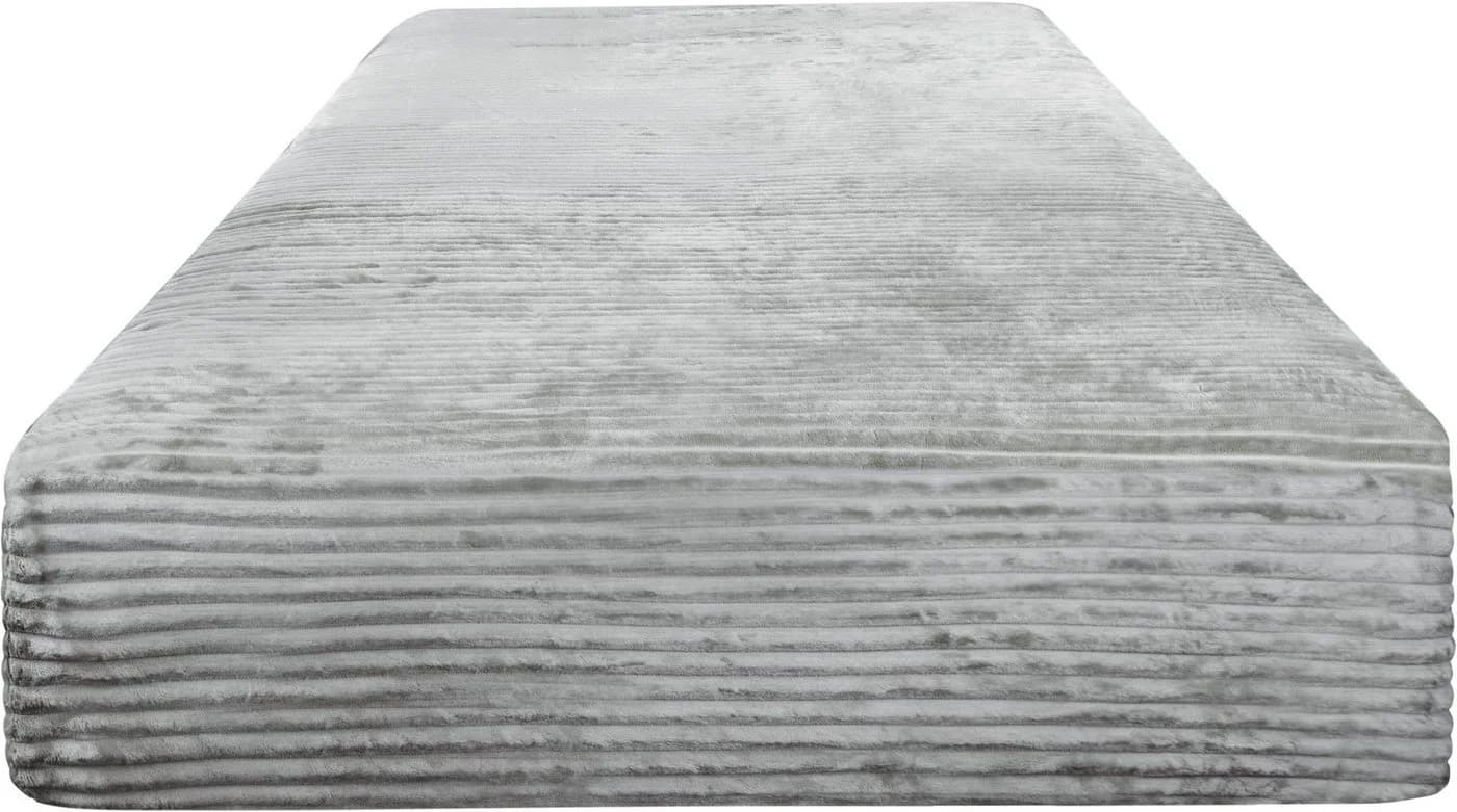 Aspero Spannbettlaken 2er Set Streifen-Flanell Grau - Bild 5