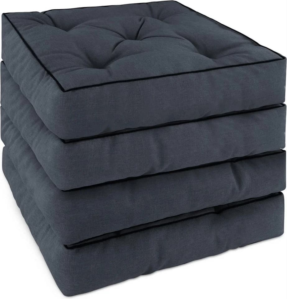 Aspero Sitzauflage Padua Grau 40x40 cm Gepolstert - Bild 2