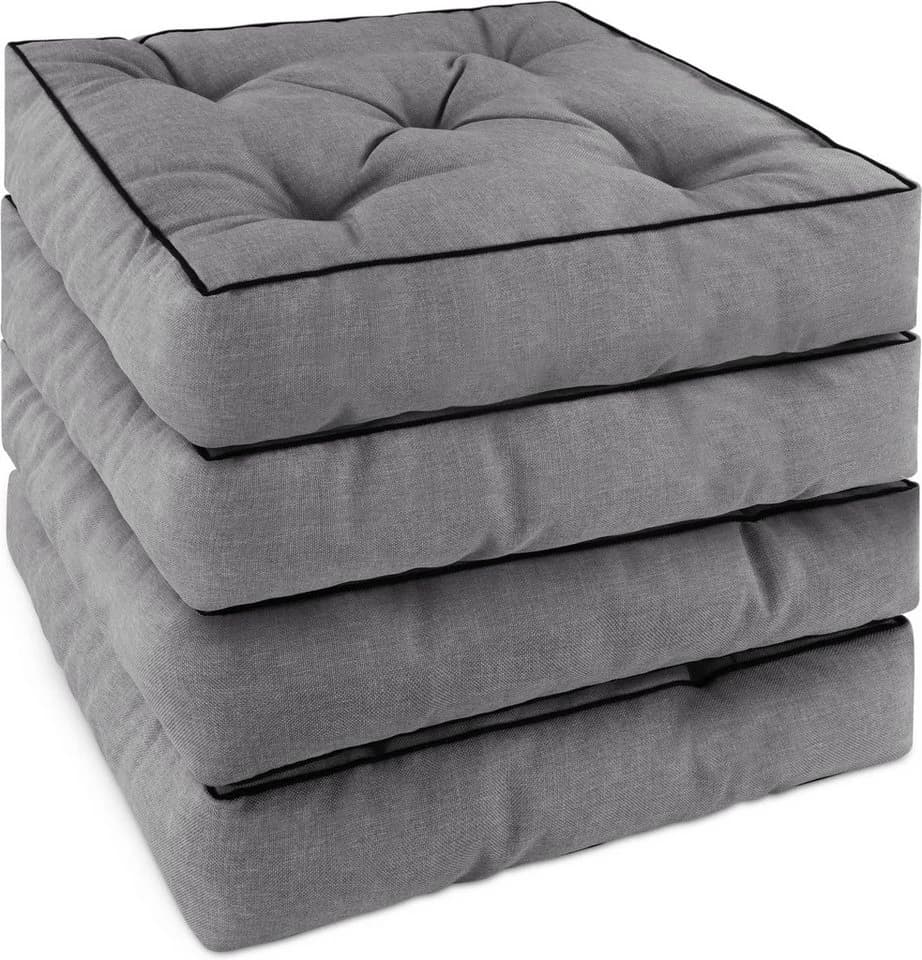 Aspero Sitzauflage 4 Stuhlkissen 40x40 cm Padua Outdoor - Bild 2