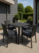 Aspero Sitzauflage Padua 8-tlg. Grau Gepolstert Outdoor Bild 1