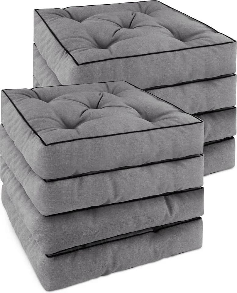 Aspero Sitzauflage Padua Grau 40x40 cm Gepolstert - Bild 2