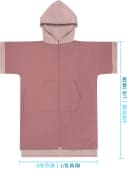 normani Badeponcho Niramey Langform Viskose Rosa Bild 3
