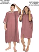 normani Badeponcho Niramey Langform Viskose Rosa Bild 4