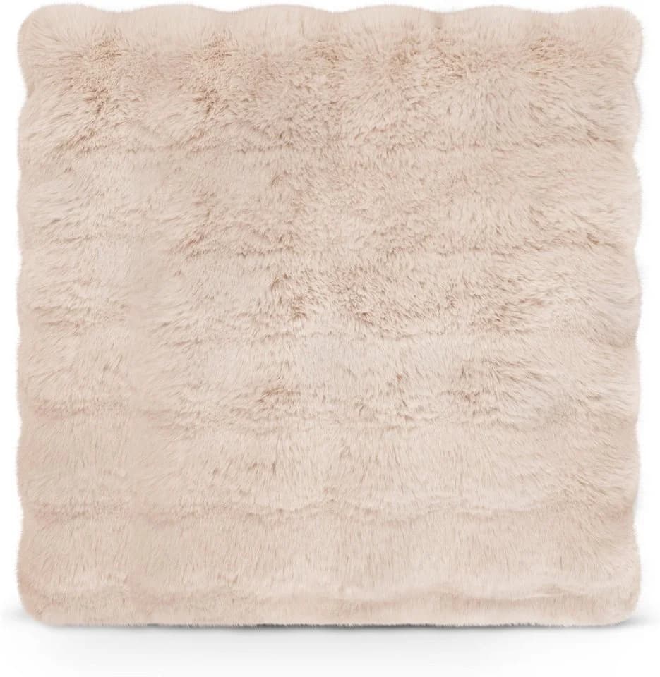 Aspero Kissenbezüge Fellimitat Beige 60x60 cm