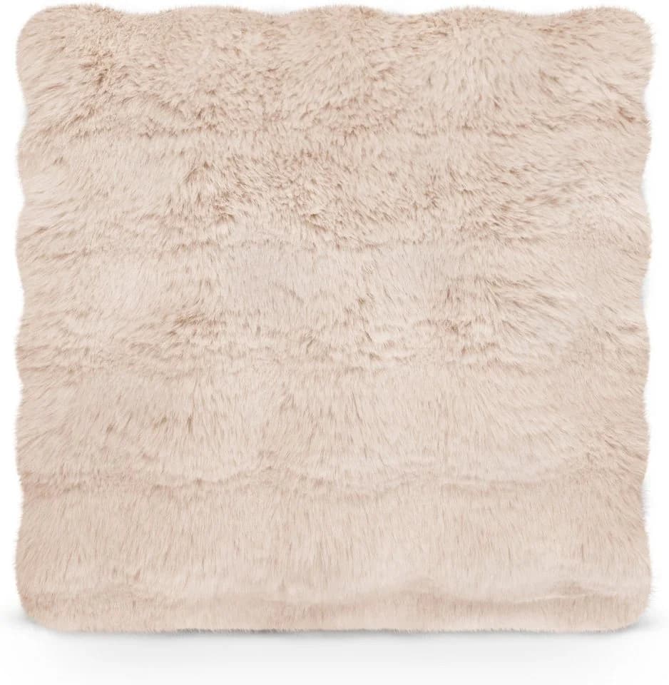 Aspero Kissenbezug Milan Fellimitat Beige