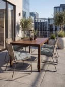 Aspero Murcia Sitzkissen 2er Set Grau Polyester Outdoor Bild 1