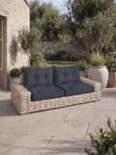 Aspero Rückenkissen-Set Cordoba 2er Set 58x40 cm Gepolsterte Outdoor Kissen Bild 1