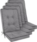 Aspero Alicante Stuhlauflage 4er Set Grau PU-Schaum wasserabweisend Bild 2
