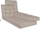 Aspero Saragossa Garten-Liegenauflagen 2er Set Beige Wasserdicht Bild 2