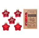 Holly & Jolly Christbaumschmuck Sterne 4cm Glas 8 Stück Rot Bild 2