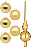 MAGIC by Inge Weihnachtsbaumkugel Inkagold, 45 Kugeln 4-6 cm, inkl. Spitze 28 cm Bild 2