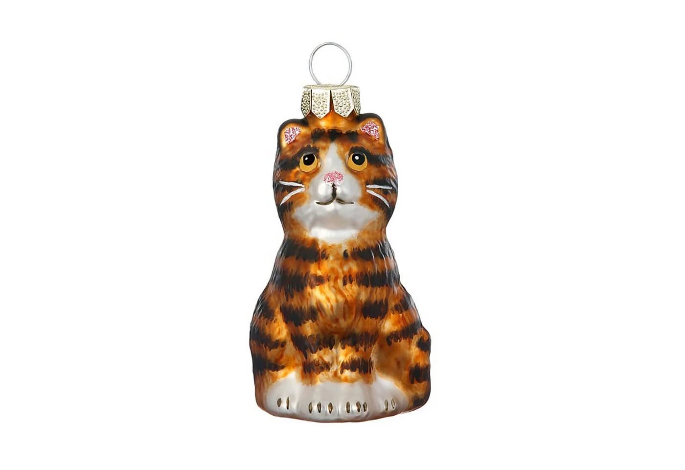MAGIC by Inge Christbaumschmuck Tigerkatze Figur Braun