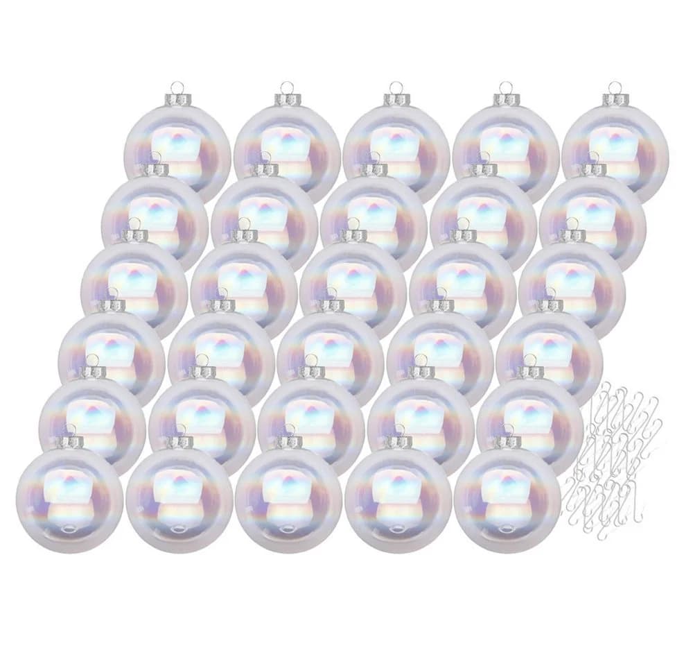 MAGIC by Inge Weihnachtsbaumkugel 30 Stk 6cm Dazzling Whisper