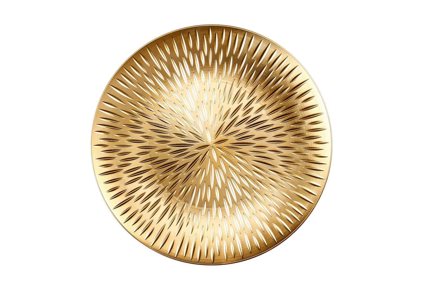MAGIC by Inge Dekoteller 33cm Kunststoff Strahlenmuster Gold