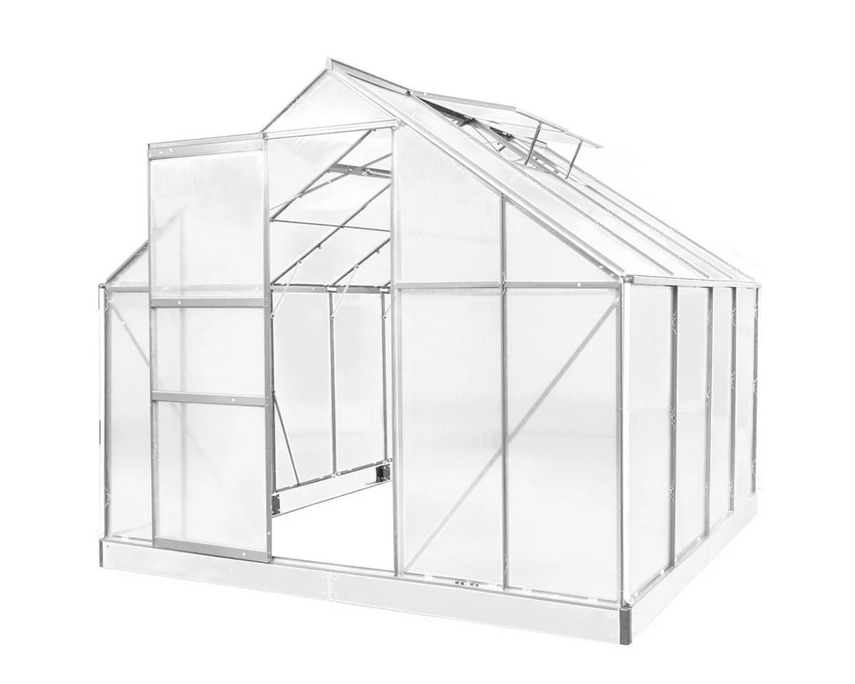 BRAST Gewächshaus Aluminium 250x250x205cm TÜV-geprüft - Bild 2