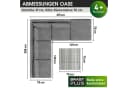 BRAST Gartenlounge-Set Oase 4-tlg. Grau Polyrattan Aluminium Bild 3
