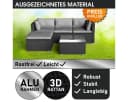 BRAST Gartenlounge-Set Royal Grau 4-tlg. mit Polyrattan & Aluminium Bild 1