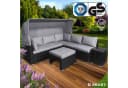 BRAST Sonneninsel Lounge Set 2-6 Personen mit LED-Dach Bild 1