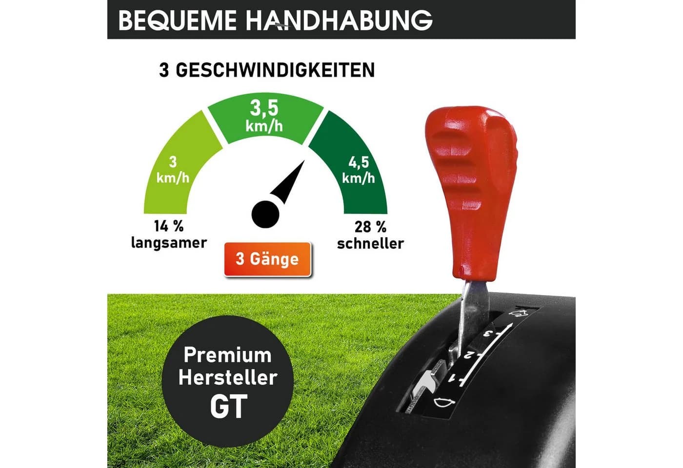 BRAST Benzinrasenmäher 18170 SPEED 46cm Schnittbreite 4-Takt Motor - Bild 3