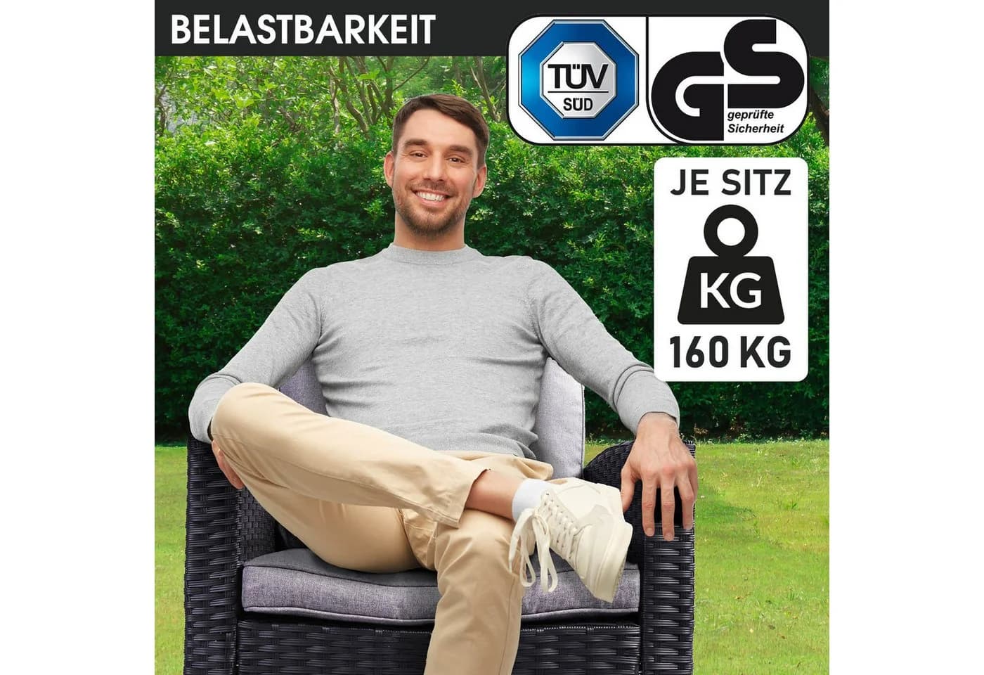 BRAST Gartenlounge-Set Hacienda bis zu 10 Personen TÜV-geprüft - Bild 5