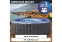 BRAST Whirlpool aufblasbar MSpa Bergen 8 Personen 144 Massagedüsen UVC Bild 1