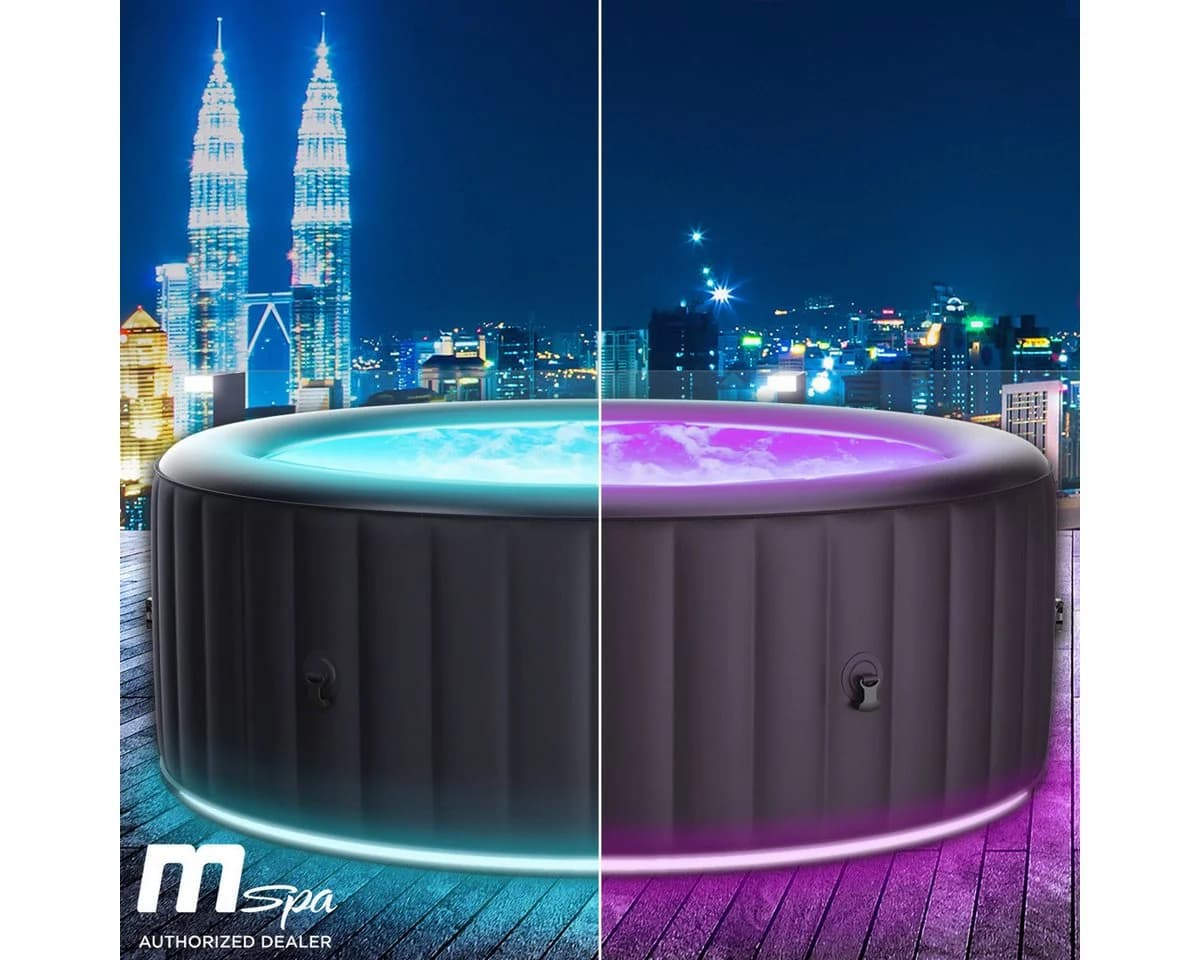 BRAST MSpa Aurora Aufblasbarer Whirlpool LED 6 Personen - Bild 2