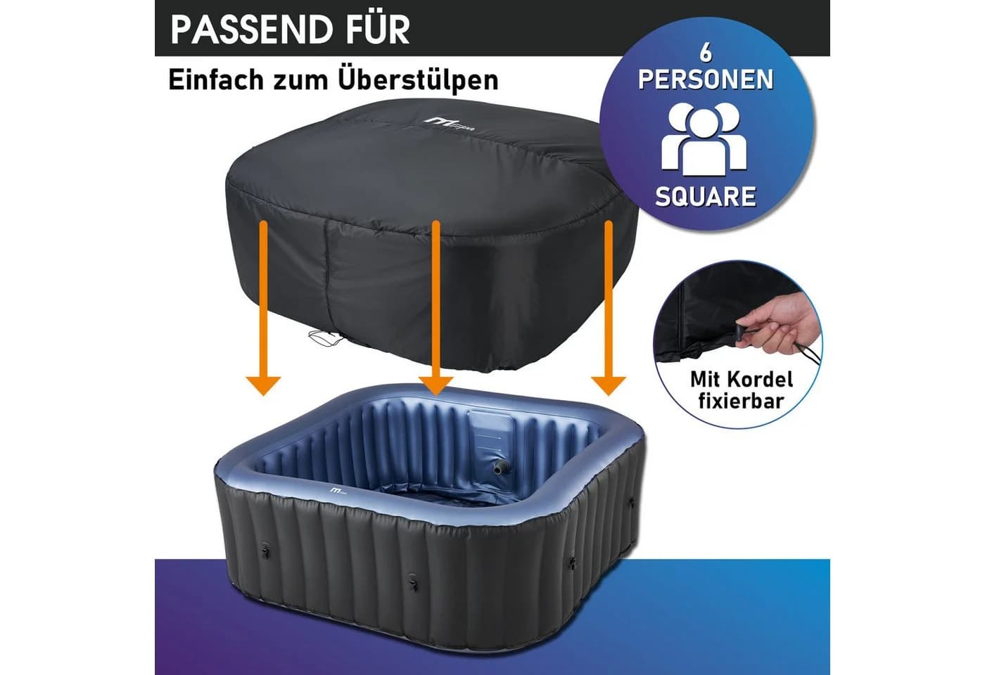 BRAST Whirlpool MSpa Thermoabdeckung Weiß für Tekapo Otium Vito - Bild 5