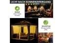 BRAST Pavillon Pagode Aluminium 3,5x3,5m mit LED & Moskitonetz Bild 5