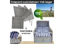 BRAST Strandkorb Norderney Deluxe Grau 2-Sitzer Volllieger Bild 4