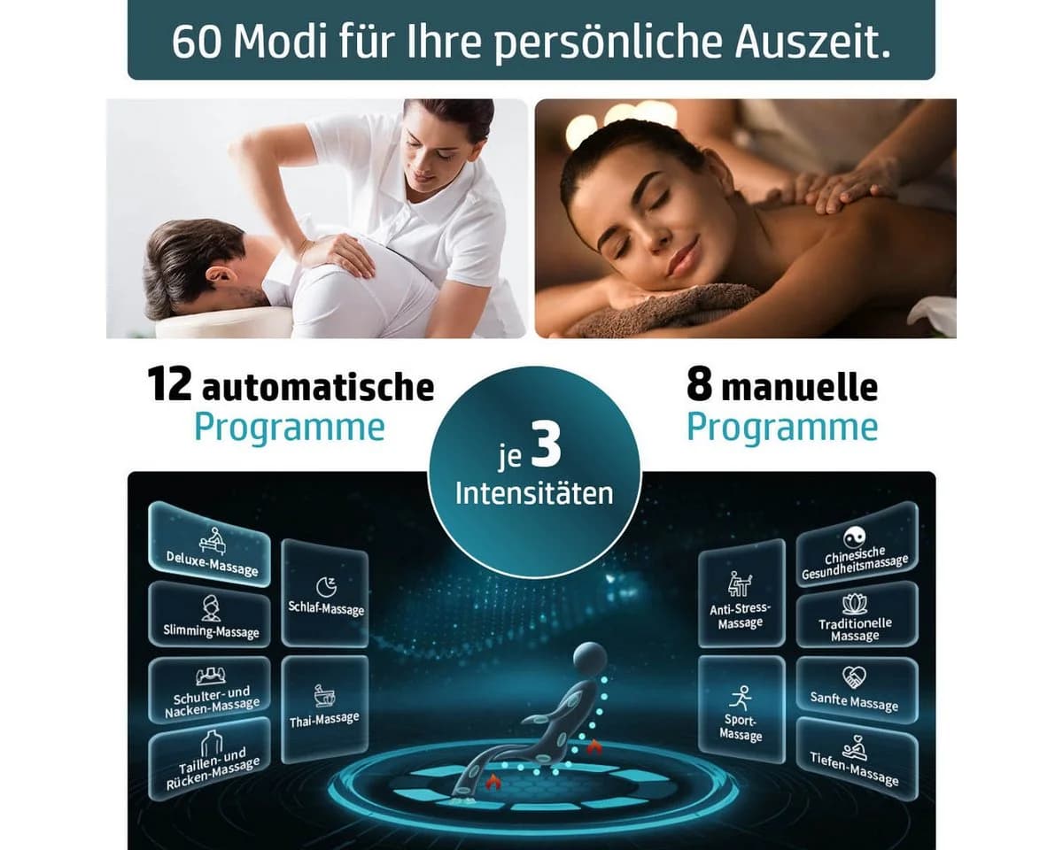 AMBINESS Massagesessel YUNA 60 Programme 3D Massage