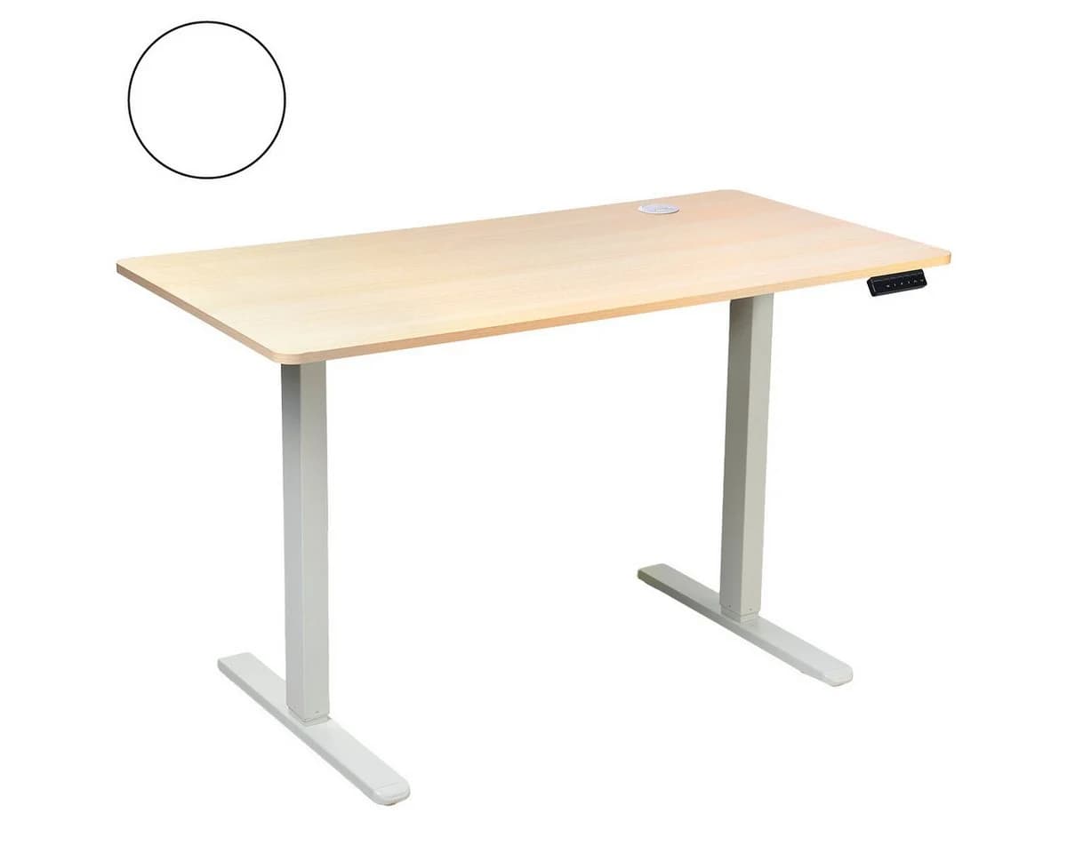 AMBINESS Höhenverstellbarer Schreibtisch FlexxPro 120x60 cm Ahorn - Bild 2
