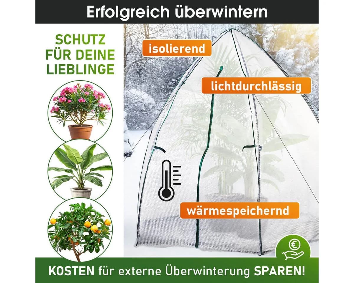 BRAST Foliengewächshaus Überwinterungszelt mit Stahlgestänge - Bild 4