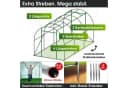 BRAST Foliengewächshaus 2x3m Grün UV-stabilisierte Gitterschutzfolie Bild 4