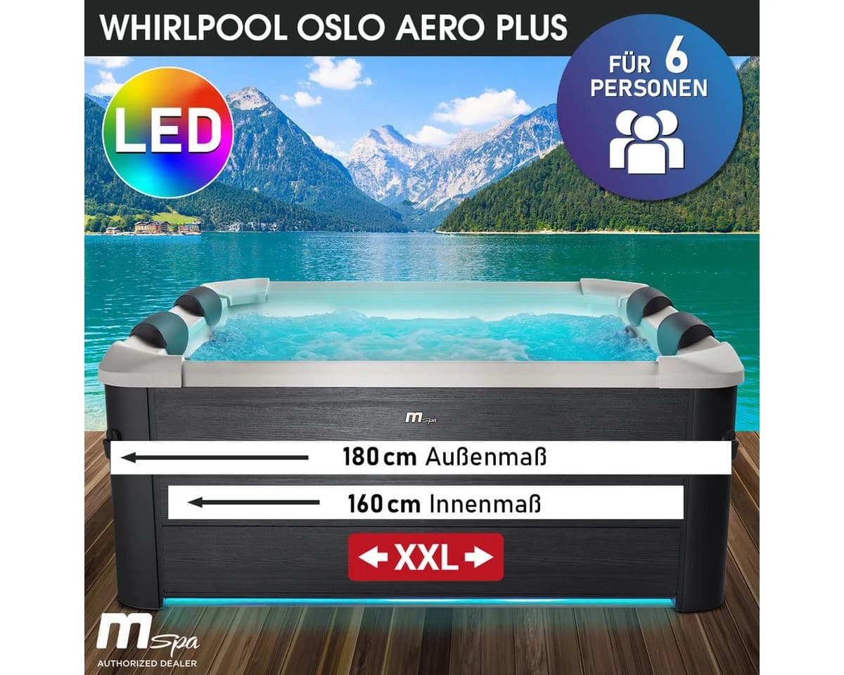 BRAST Whirlpool MSpa Oslo & Amber Aero Plus 180x180x65cm
