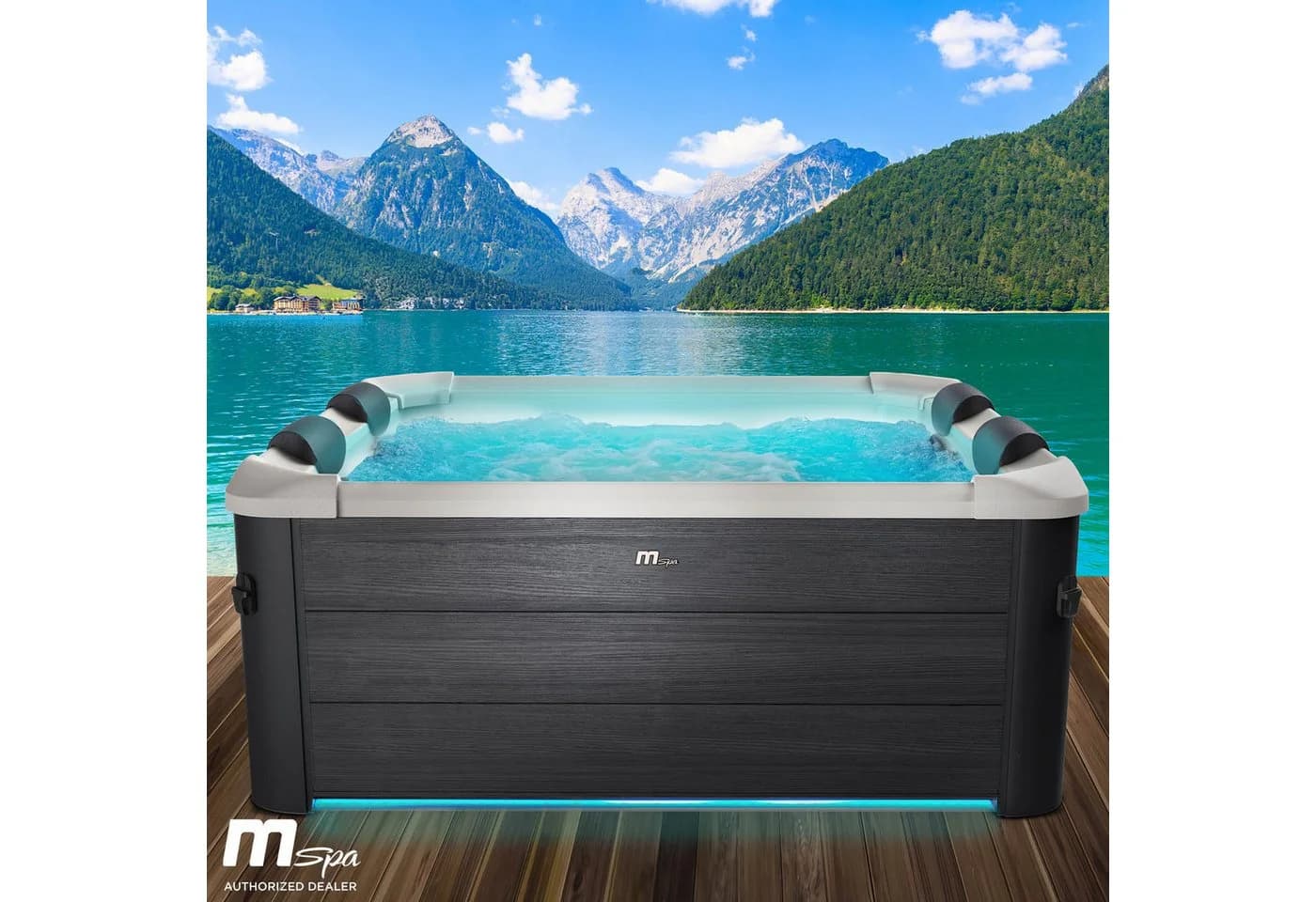 BRAST Whirlpool MSpa Oslo & Amber Aero Plus 180x180x65cm - Bild 2