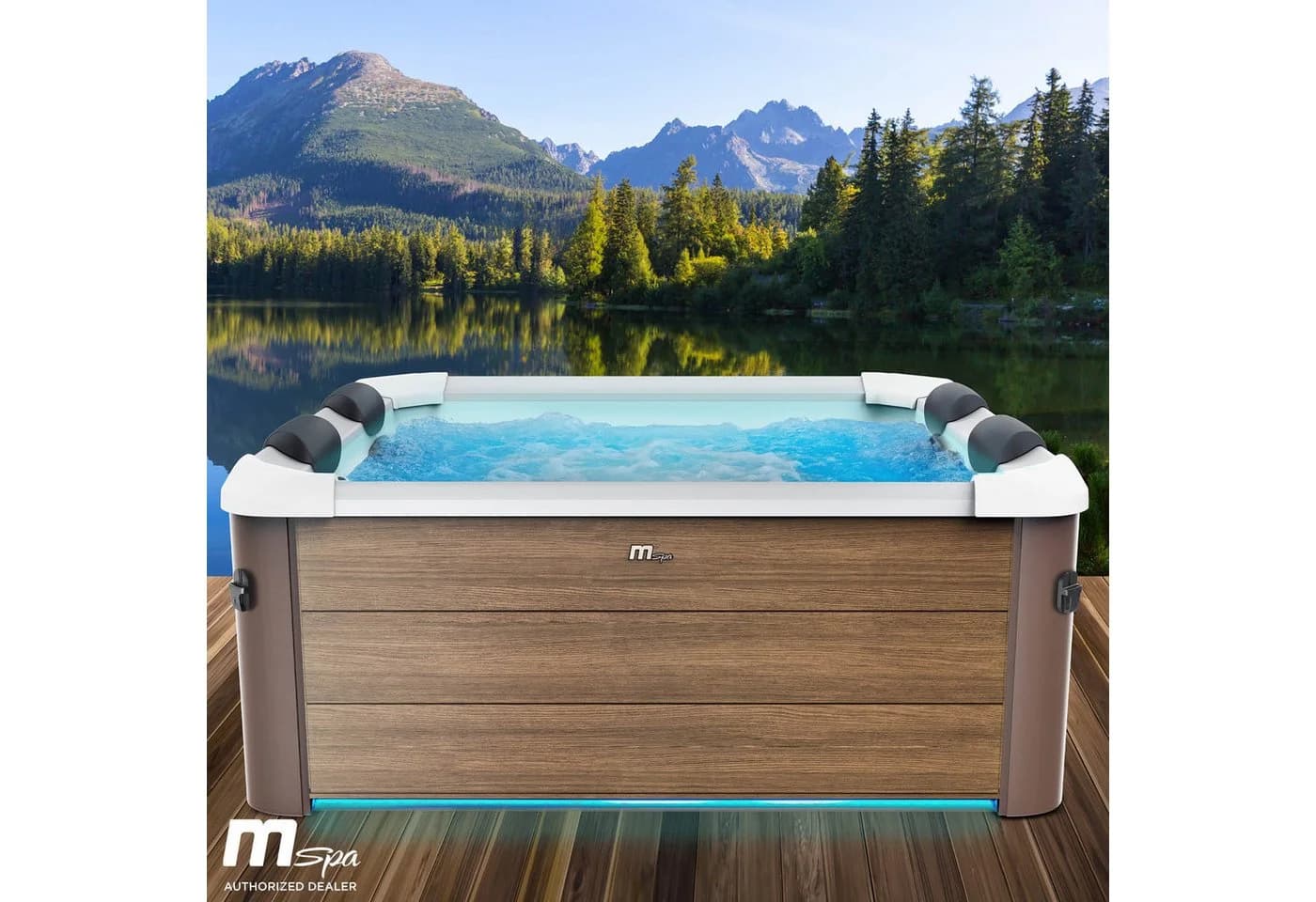 BRAST Whirlpool MSpa Oslo Plus XXL mit LED-Beleuchtung 20 Farben für 6 Personen - Bild 2