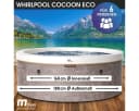 BRAST Whirlpool COCOON 6 Personen EPE Pearl Foam Winterfest Bild 1