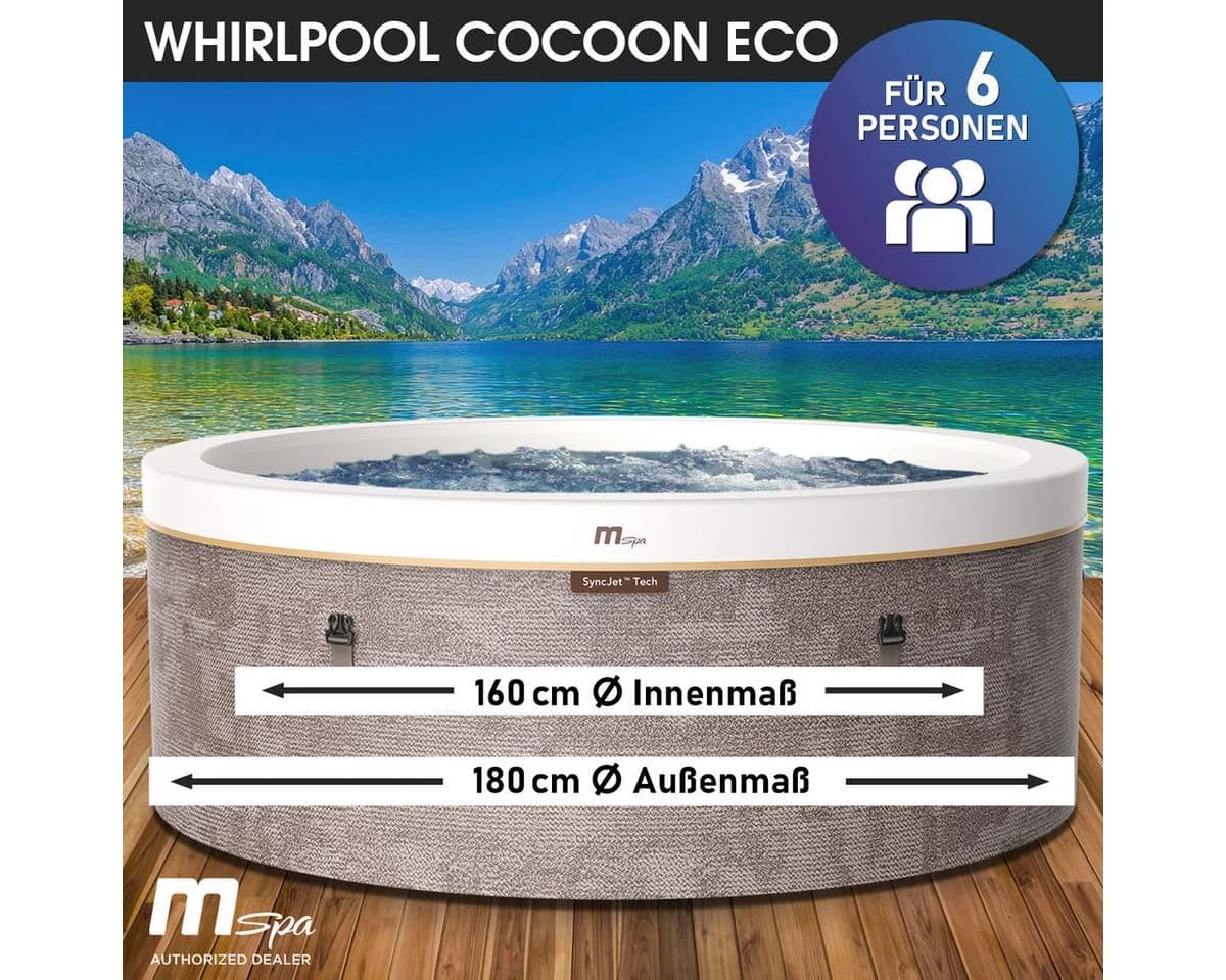 BRAST Whirlpool COCOON 6 Personen EPE Pearl Foam Winterfest
