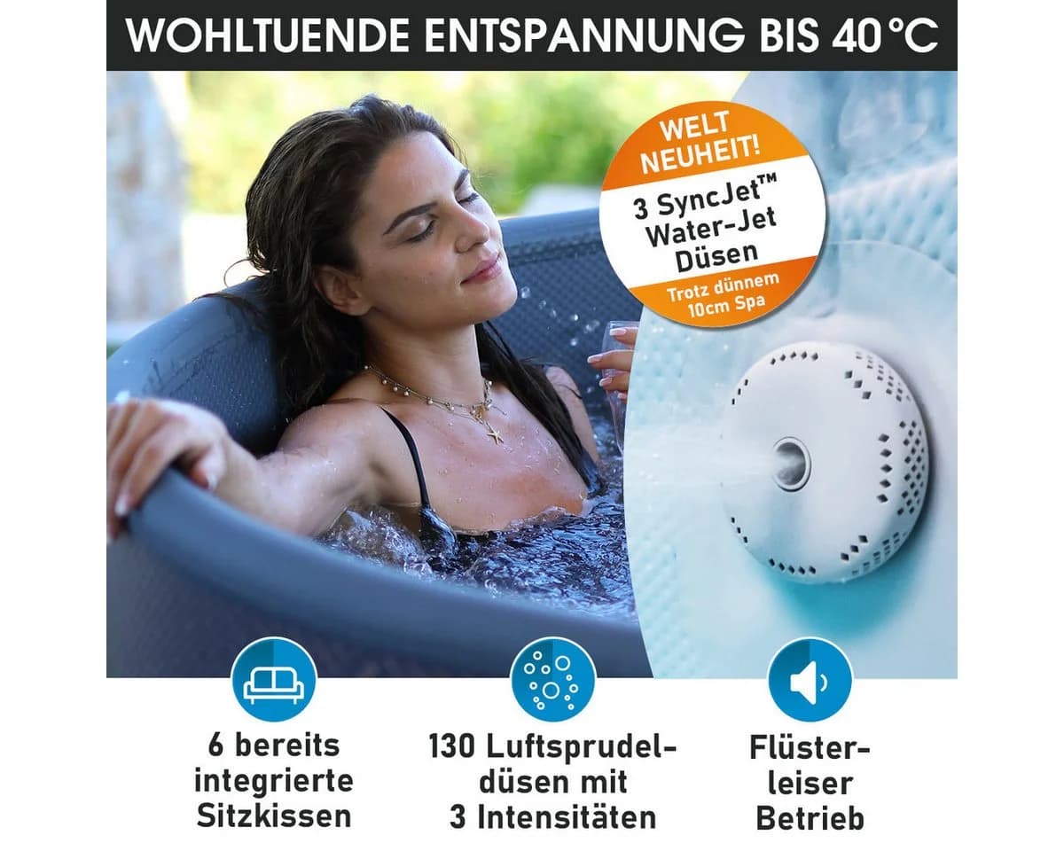 BRAST Whirlpool COCOON 6 Personen EPE Pearl Foam Winterfest - Bild 5