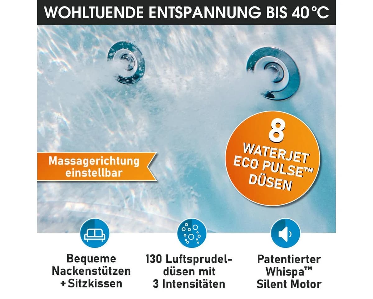BRAST Whirlpool MSpa Denver LED Beleuchtung 6 Personen - Bild 5