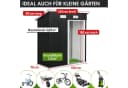 BRAST Metall-Gerätehaus mit Schiebetür und Pultdach Bild 4