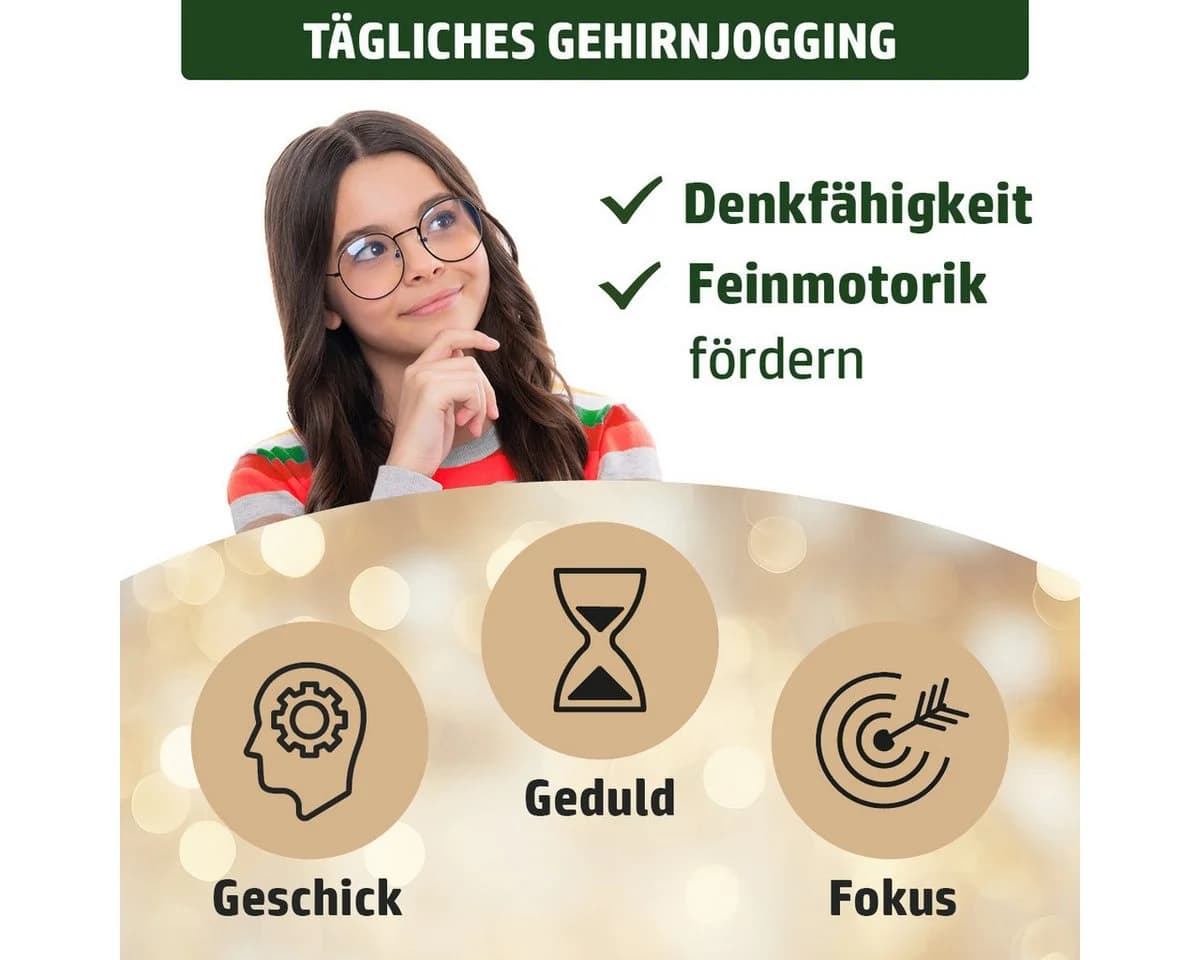 BRAST Adventskalender 24-tlg. Knobelspiele aus Holz - Bild 3