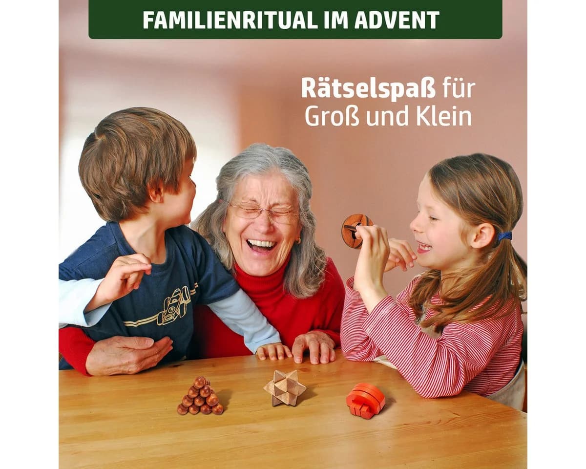 BRAST Adventskalender 24-tlg. Knobelspiele aus Holz - Bild 4