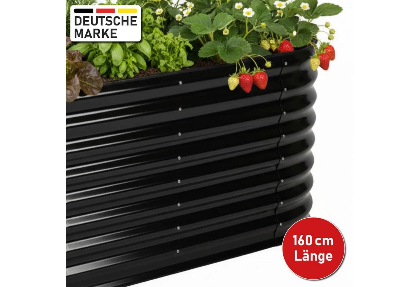 BRAST Hochbeet Metall Julia 160x80x80cm - Bild 3