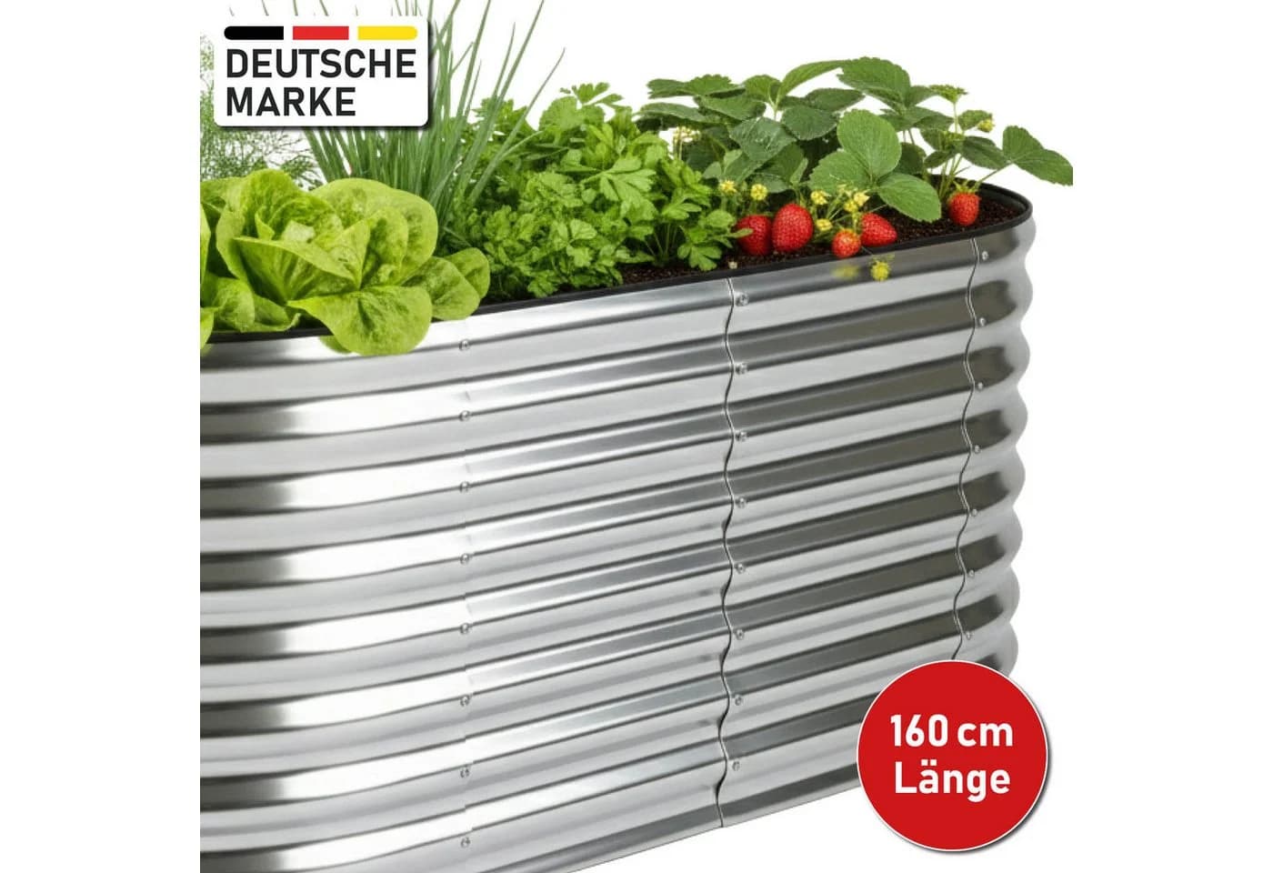 BRAST Hochbeet Metall Julia 160x80x80cm - Bild 3