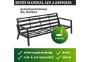BRAST Gartenlounge-Set Adria 3-Sitzer Sofa Aluminium Grau Bild 1