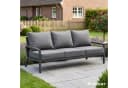 BRAST Gartenlounge-Set Adria 3-Sitzer Sofa Aluminium Grau Bild 2